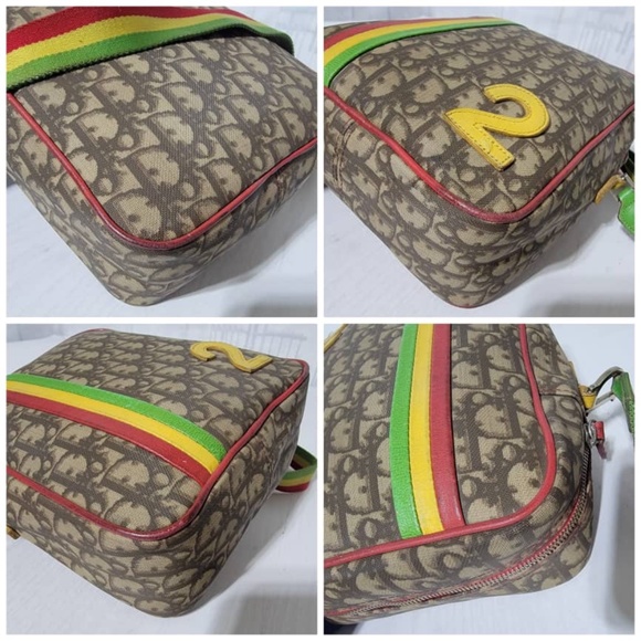 Authentic CHRISTIAN DIOR Diorissimo Rasta Messenger Bag - Picture 11 of 13